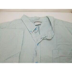 Columbia Mens Short Sleeve‎ Button Up Plaid XL Shirt